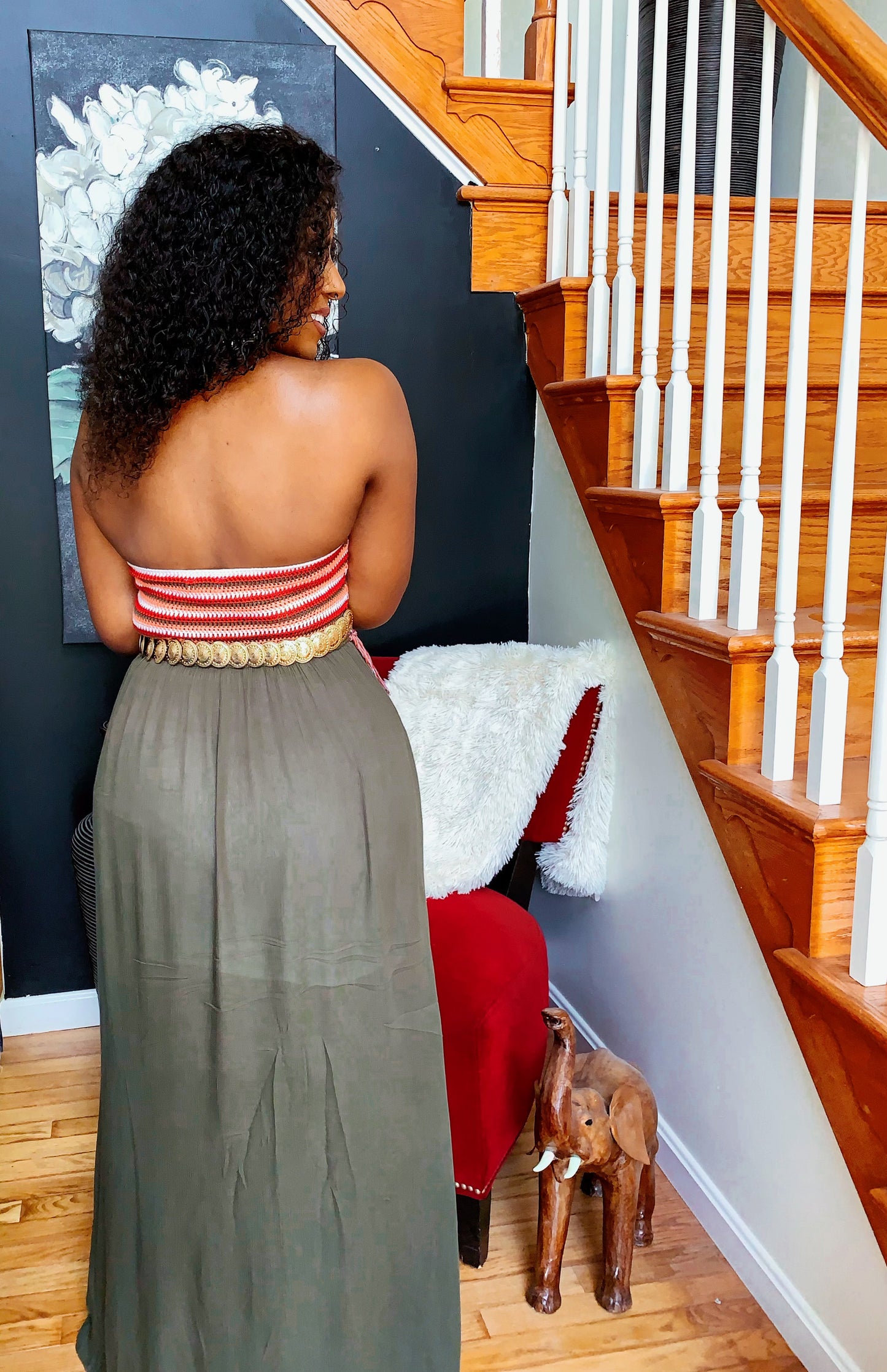 Boho Crochet Maxi Dress