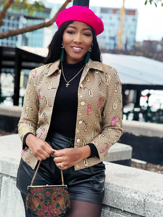 Paisley Print Blazer