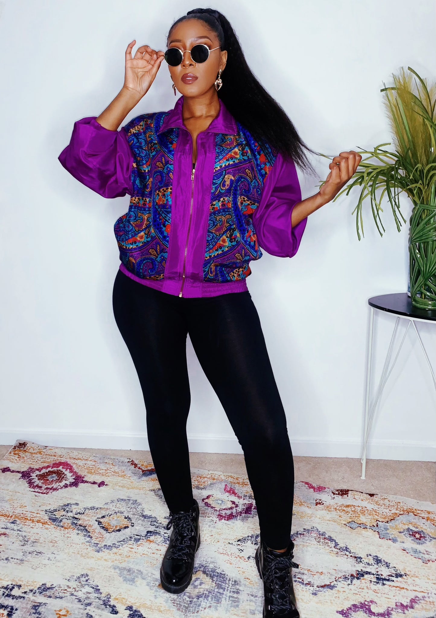 Multi Color Silk Windbreaker