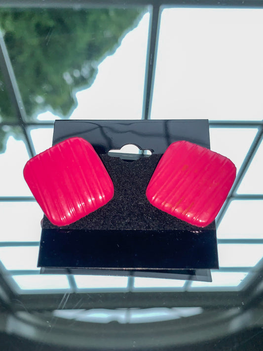 Square Textured Earrings