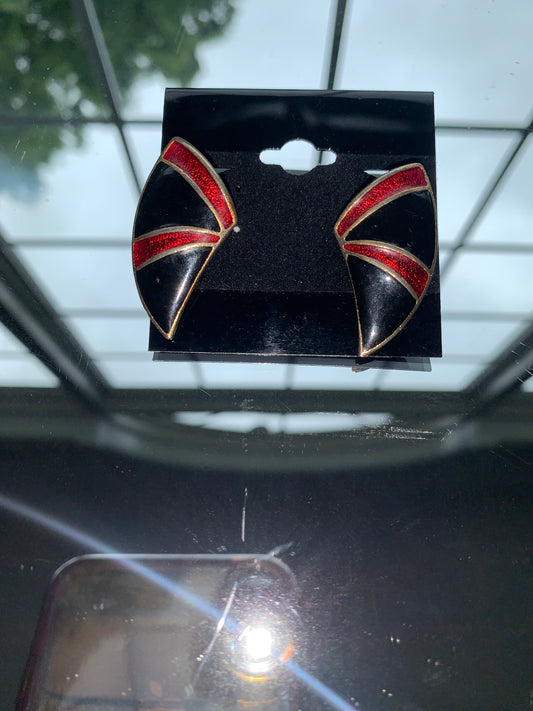 Shark Tooth Clip On Earrings
